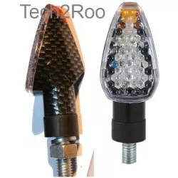 Clignotants à LED - Diamond - carbone