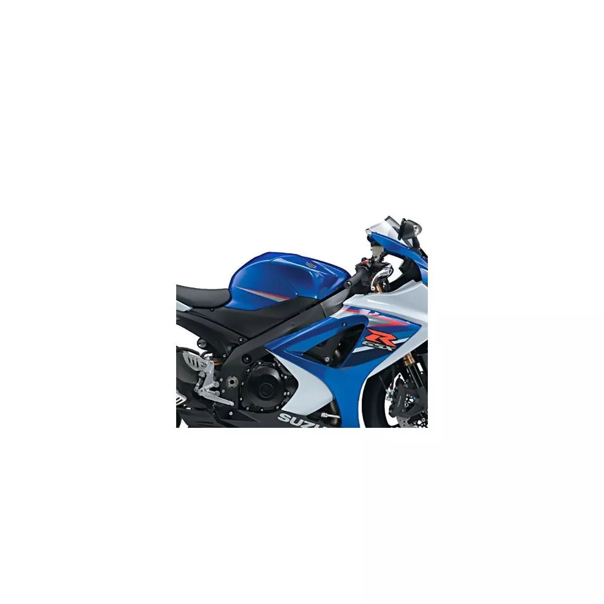 Barre Appui Moto Suzuki GSXR - Poignée Passager Réservoir Alliage Aluminium CNC Bleu