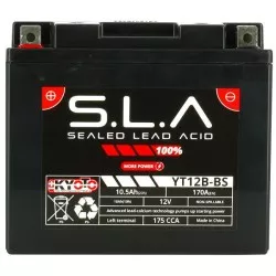 Batterie Kyoto KT12B-FA - SLA-AGM - Sans Entretien - Prête à l'Emploi - Equivalente YT12B-BS