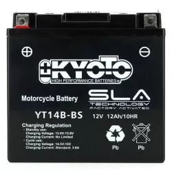 Batterie Kyoto KT14B-FA - SLA-AGM - Sans Entretien - Prête à l'Emploi - Equivalente YT14B-BS