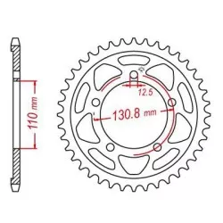 Esjot - Couronne Acier BMW - 525 - 45 Dents - Similaire JTR7 - Made in Germany