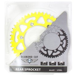Esjot - Couronne Alu TT Suzuki Jaune - 520 - 50 Dents - Similaire JTA808 - Made in Germany