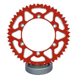 Esjot - Couronne Alu TT Rouge - 520 - 48 Dents - Made in Germany