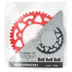 Esjot - Couronne Alu TT Rouge - 520 - 50 Dents - Made in Germany